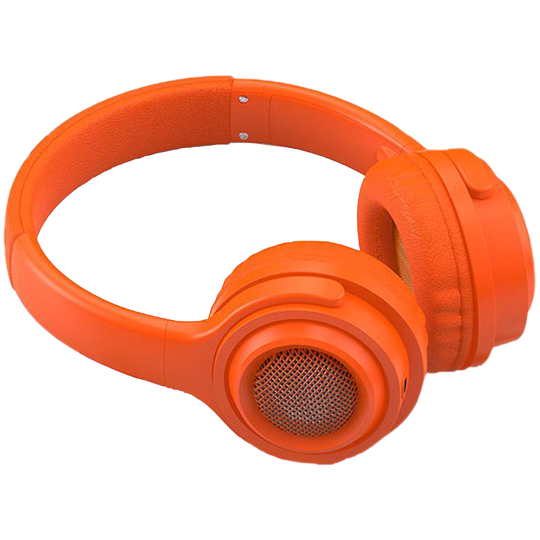 Ενσύρματα on ear ακουστικά Ezra BH03 σε πορτοκαλί χρώμα