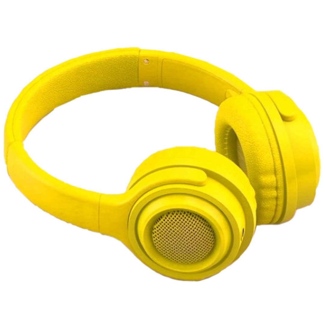 Ενσύρματα on ear ακουστικά Ezra BH03 σε κίτρινο χρώμα
