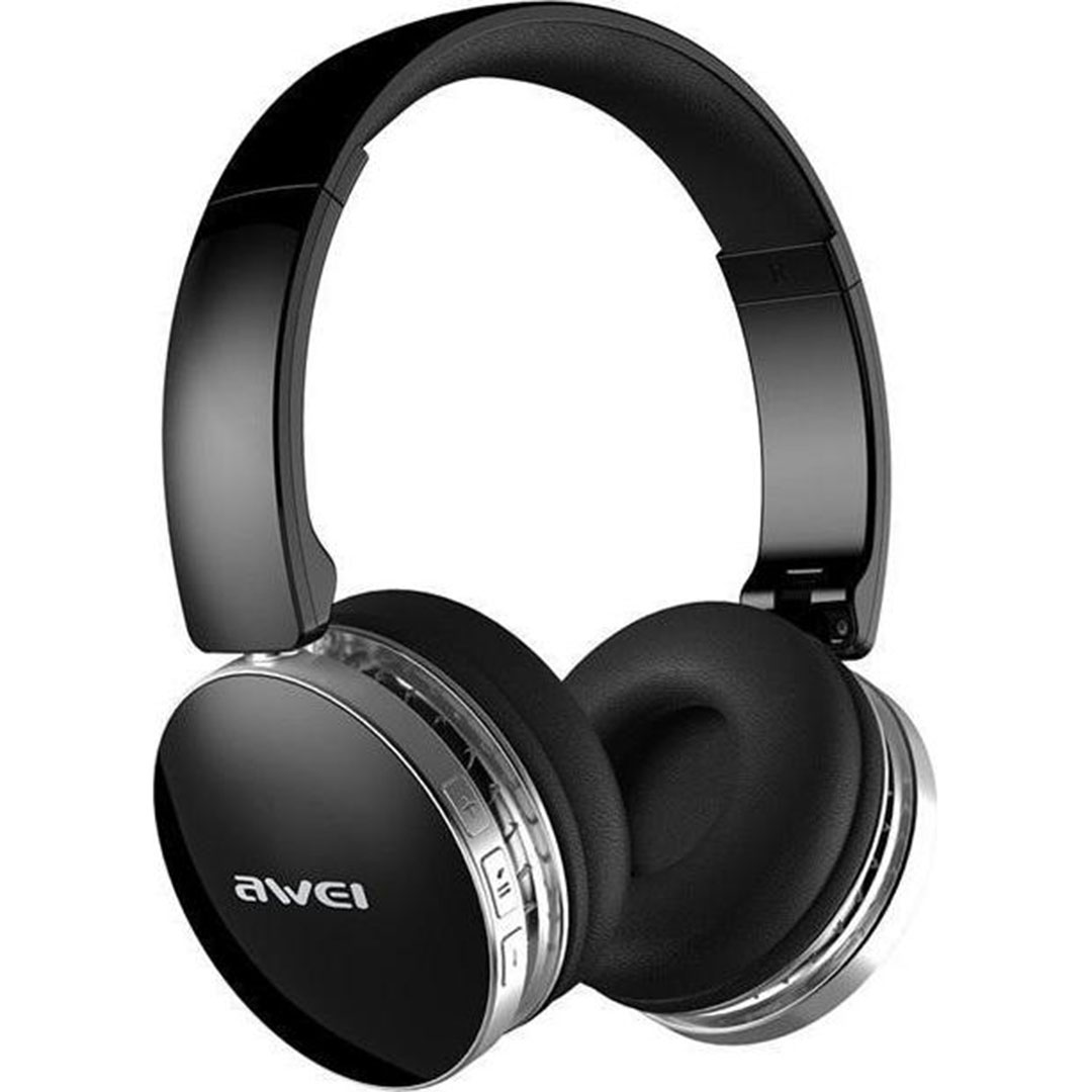 Ακουστικά bluetooth stereo on ear ασύρματα, ενσύρματα Awei A500BL σε μαύρο χρώμα