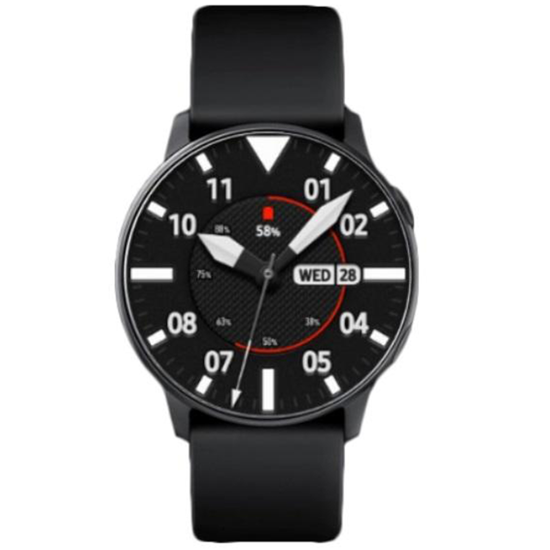 Andowl X2 44mm smartwatch με παλμογράφο σε μαύρο χρώμα