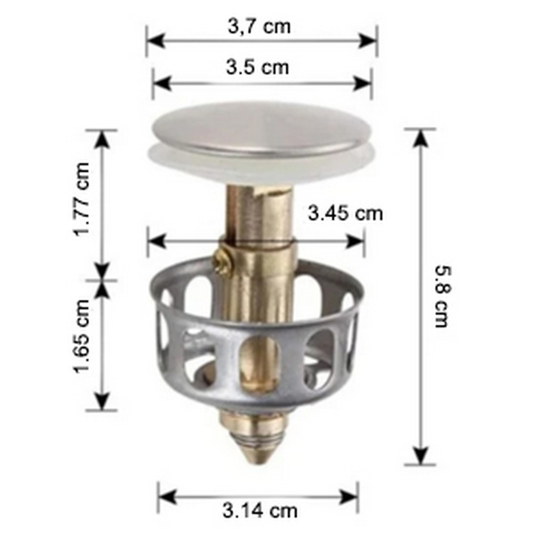 Φίλτρο αποστράγγισης - Pop-up drain filter (1+1 ΔΩΡΟ)