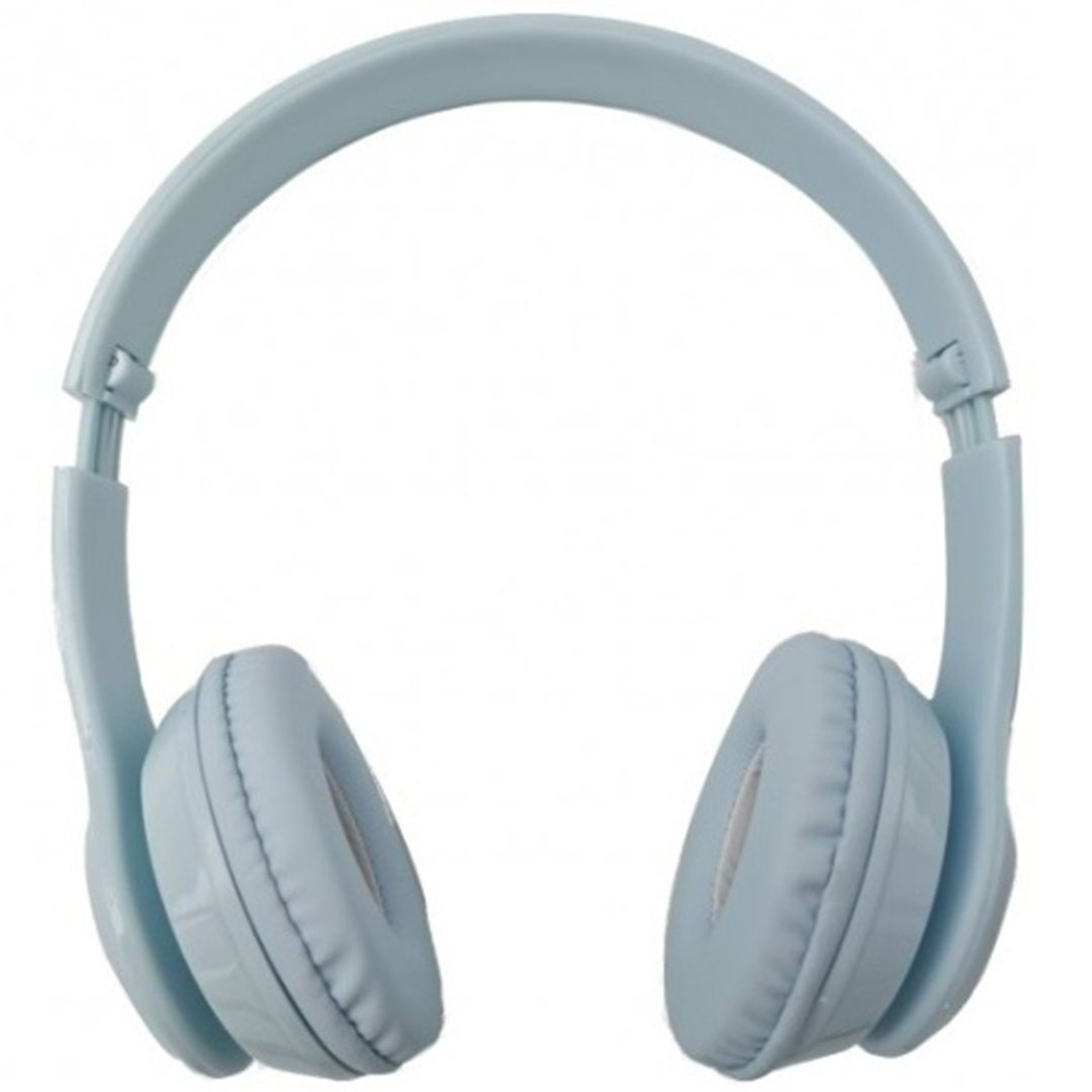 Ενσύρματα on ear ακουστικά με ενσωματωμένο μικρόφωνο Ezra BH05 σε γαλάζιο χρώμα