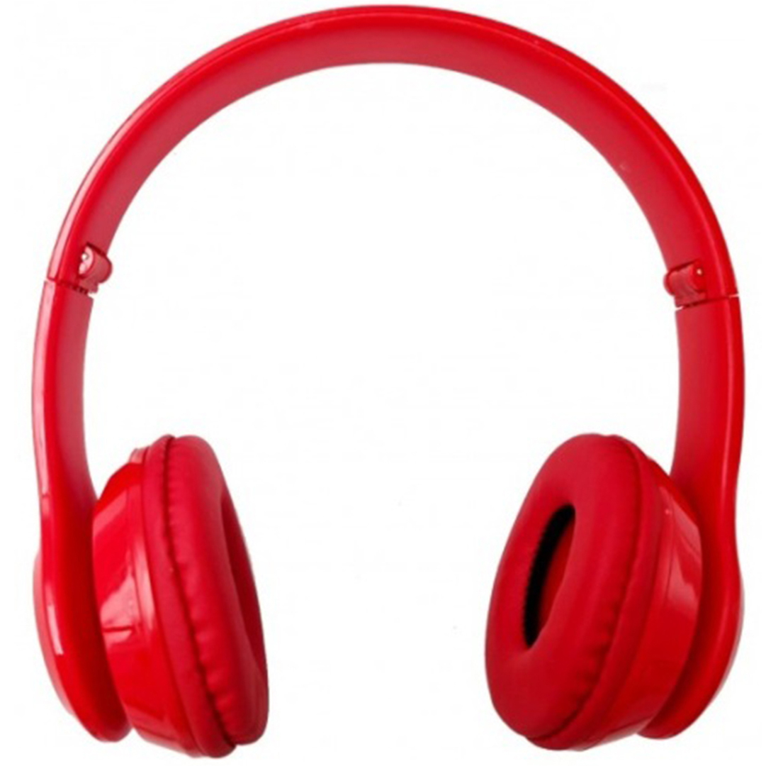 Ενσύρματα on ear ακουστικά με ενσωματωμένο μικρόφωνο Ezra BH05 σε κόκκινο χρώμα