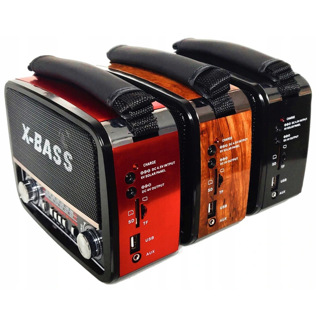Φορητό ραδιόφωνο FM/USB/SD Waxiba XB-471URT σε κόκκινο χρώμα