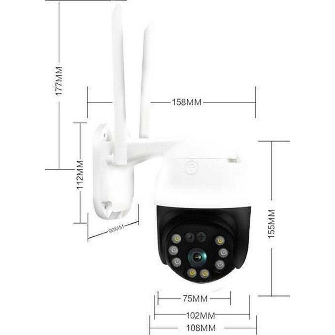 Αδιάβροχη εξωτερική κάμερα καταγραφής WiFi - Q-S4 Andowl