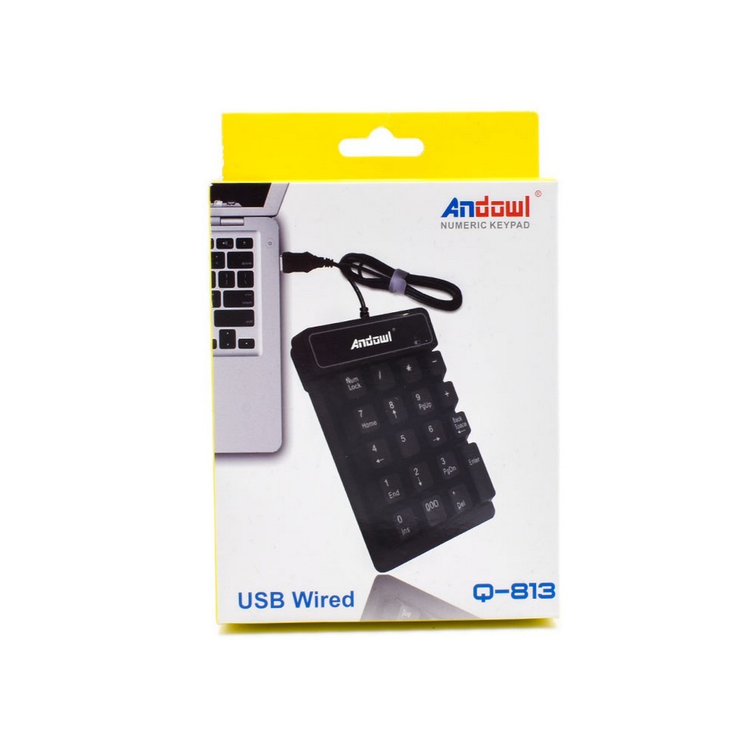 Αριθμητικό πληκτρολόγιο με καλώδιο USB - Andowl Q-813