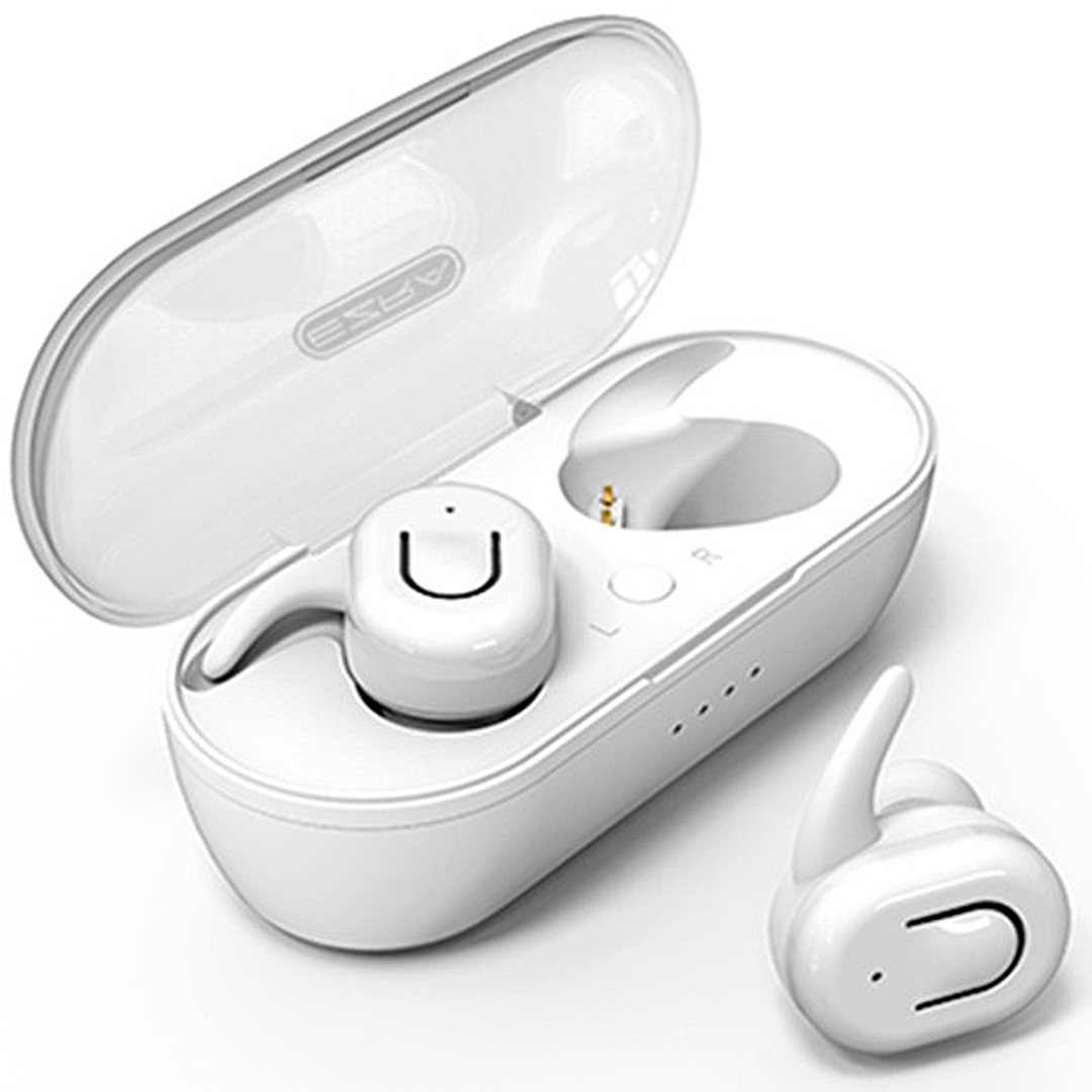 In-ear ασύρματα ακουστικά Bluetooth με θήκη φόρτισης EZRA TWS07 λευκό