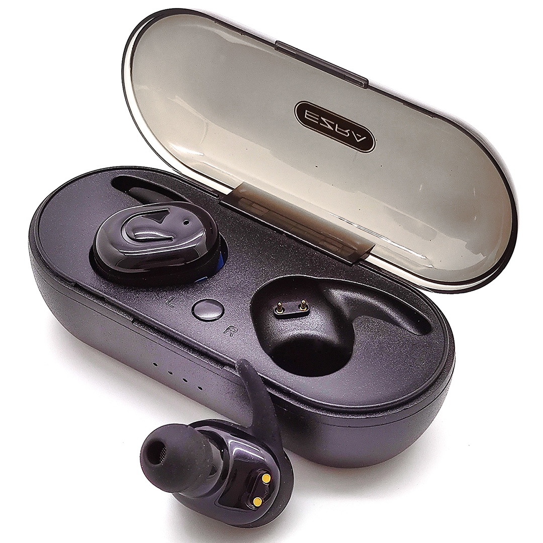 In-ear ασύρματα ακουστικά Bluetooth με θήκη φόρτισης EZRA TWS07 μαύρο