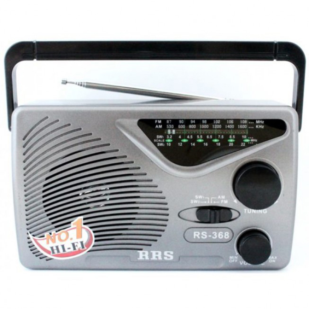 Φορητό αναλογικό ραδιόφωνο FM/AM RRS RS-368 ασημί