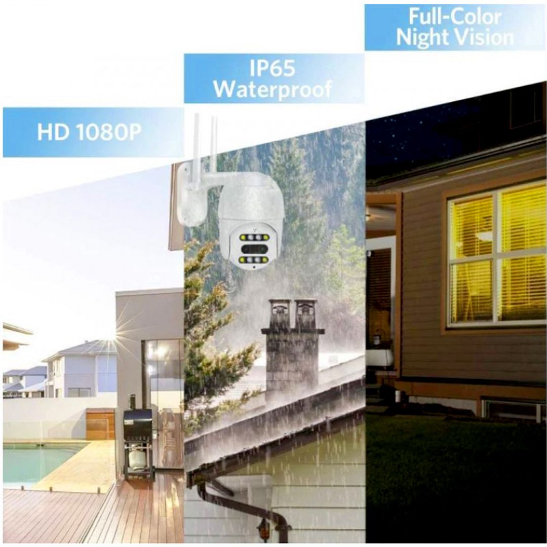 Αδιάβροχη κάμερα παρακολούθησης IP WiFi FHD 1080p Andowl Q-S2000