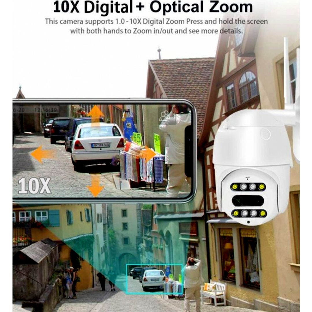 Αδιάβροχη κάμερα παρακολούθησης IP WiFi FHD 1080p Andowl Q-S2000