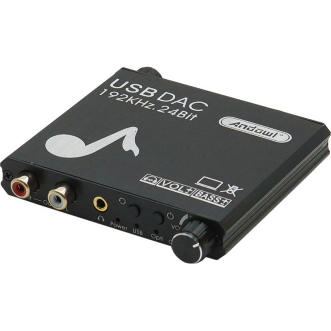 Μετατροπέας ψηφιακού ήχου Coaxial/Toslink/USB-A female σε RCA female Andowl Q-DA5