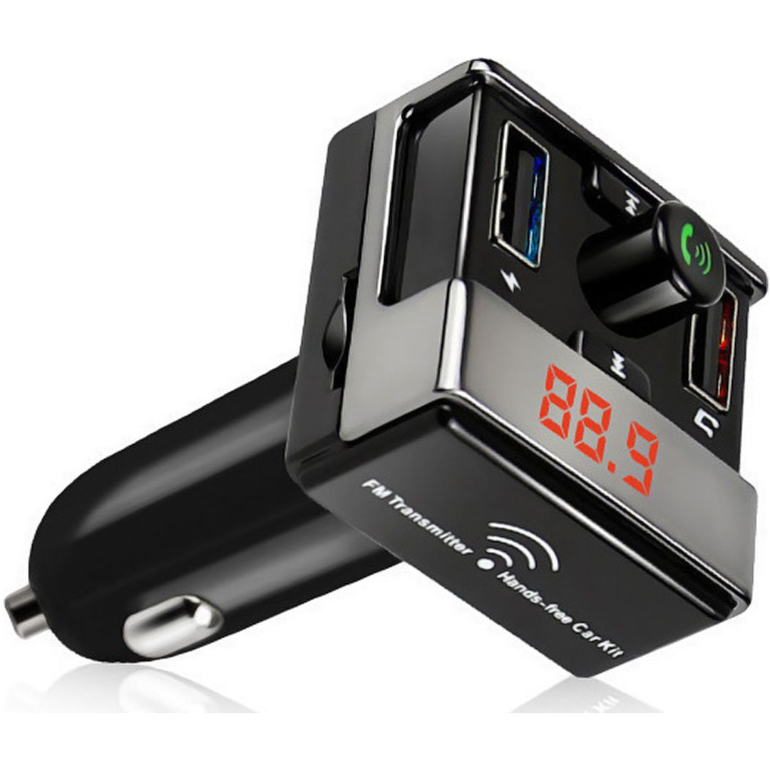 Φορτιστής αυτοκινήτου Bluetooth hands-free car kit FM transmitter A7
