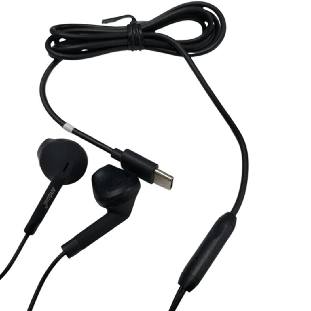 Ακουστικό in-ear handsfree με βύσμα USB-C μαύρο Andowl Q-RS8