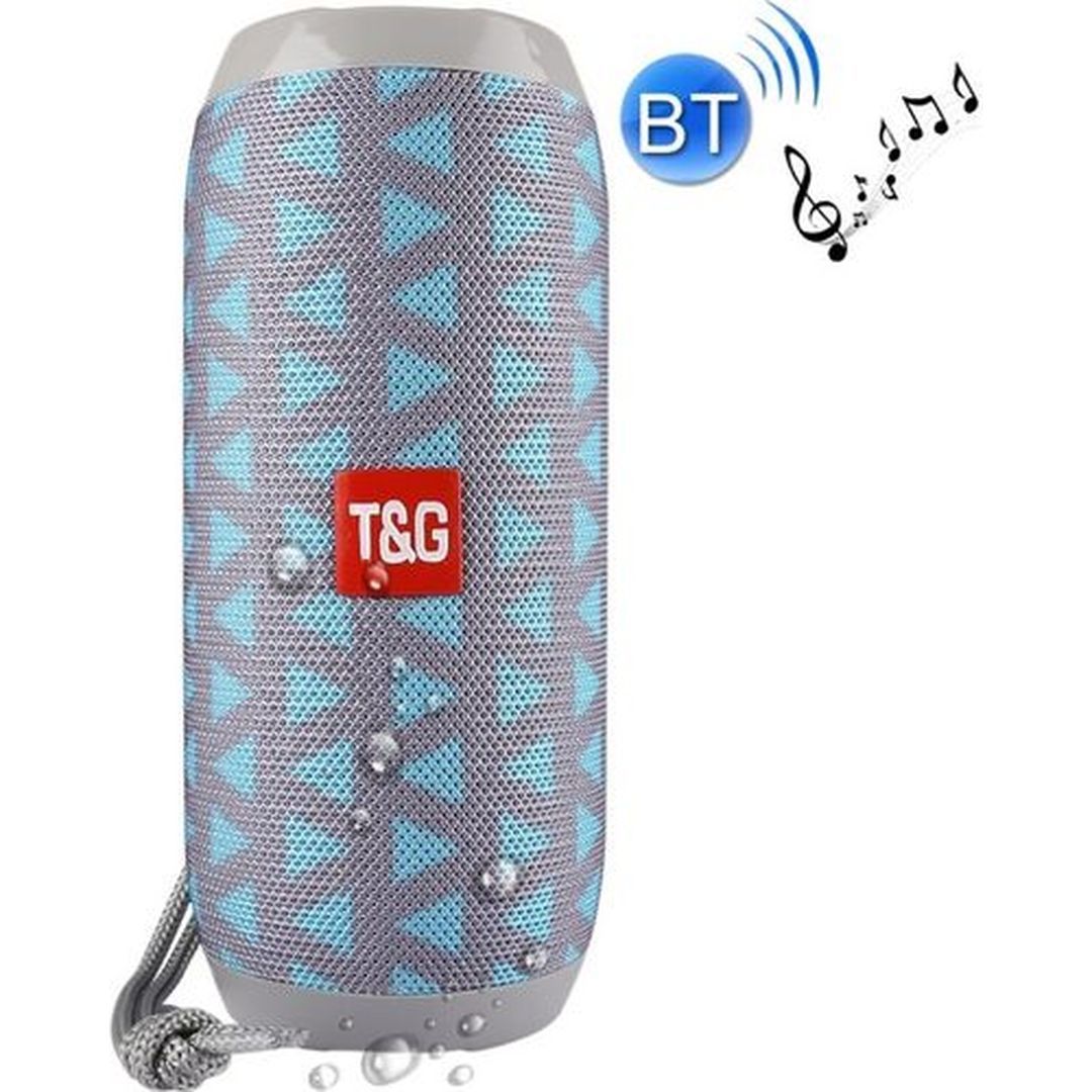 Φορητό Bluetooth Ηχείο T&G TG-117 σε γαλάζιο/γκρι χρώμα