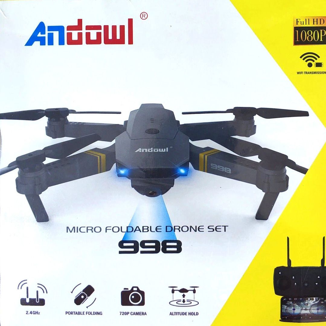 Μικρό αναδιπλούμενο και επαναφορτιζόμενο Drone με τηλεχειριστήριο Andowl 998
