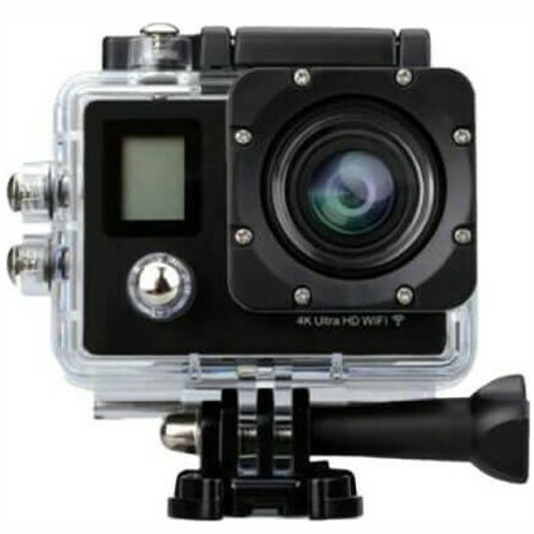 Αδιάβροχη κάμερα δράσης με θήκη 4K, Ultra HD, WiFi με οθόνη 2"  Andowl QY-70K μαύρη