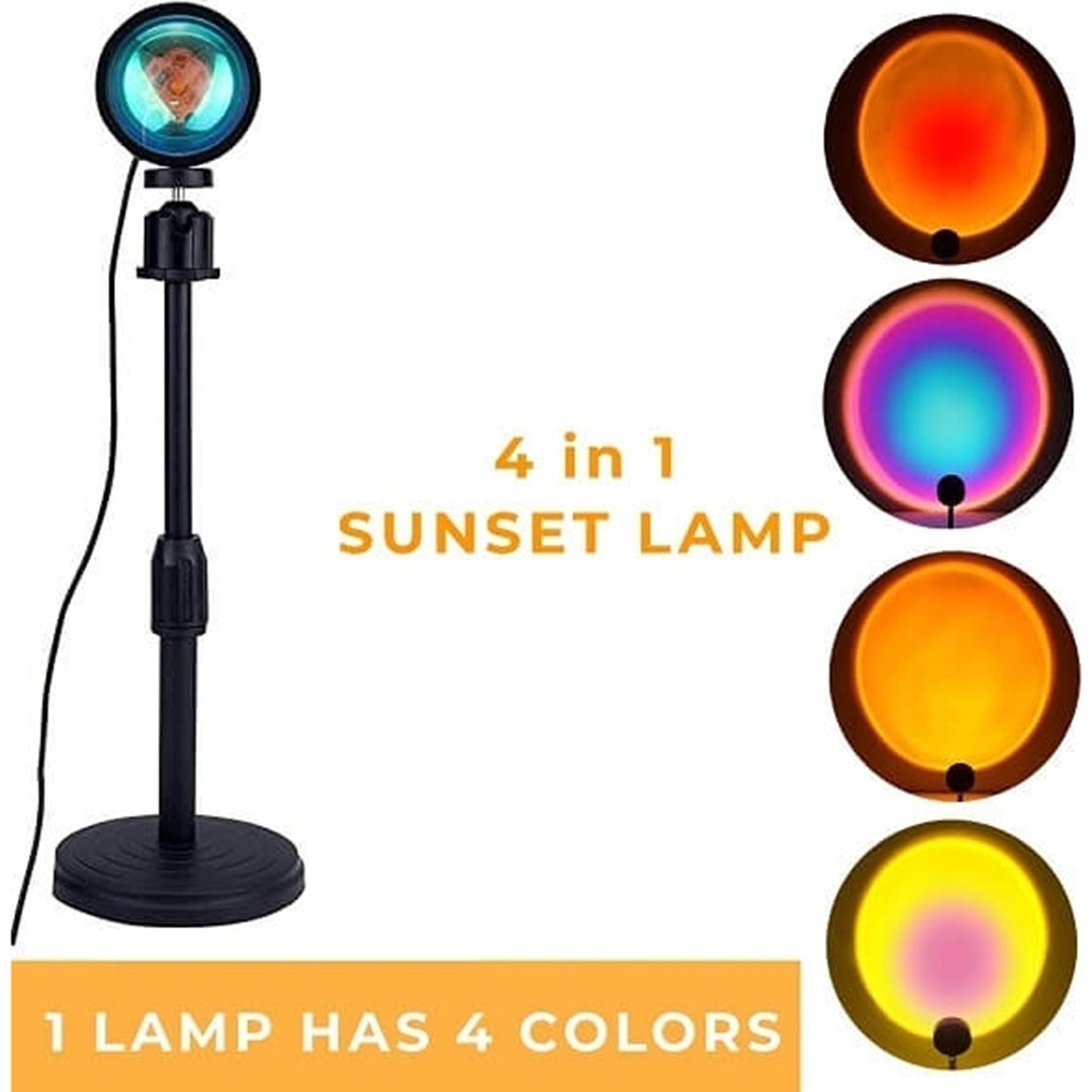Sunset projector lamp με 4 χρώματα