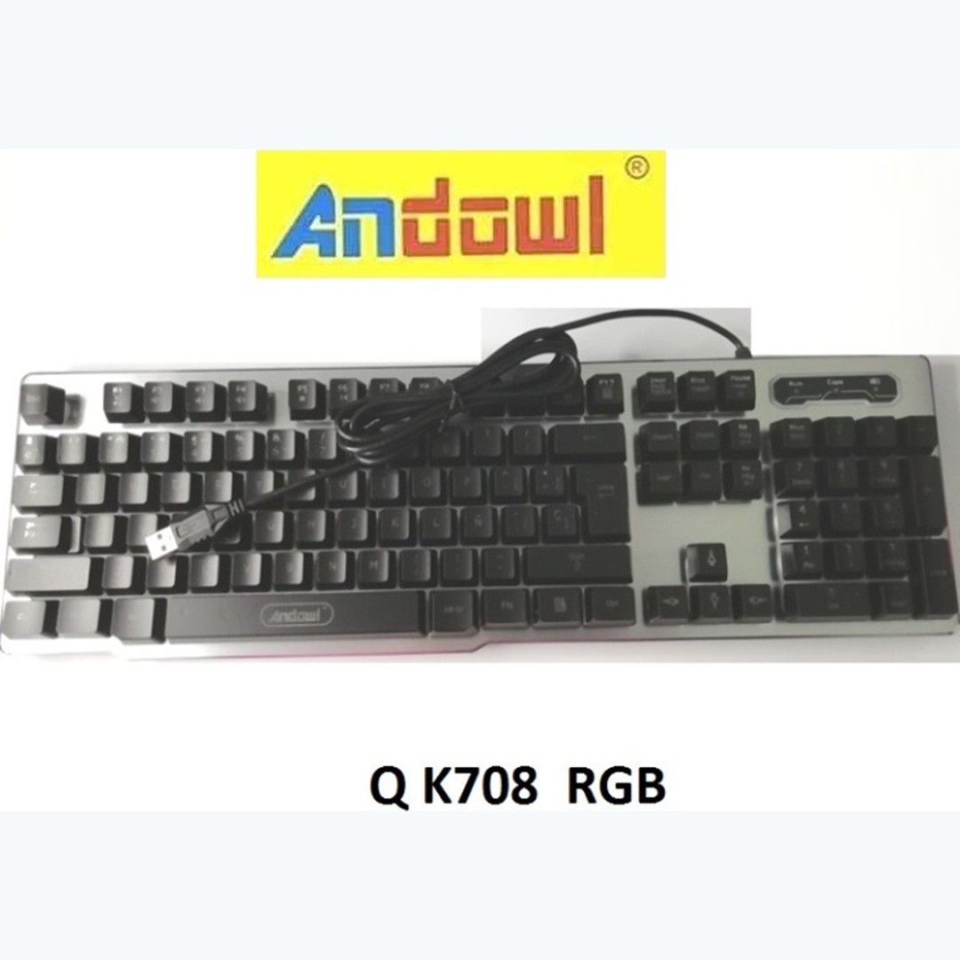 Πληκτρολόγιο Αγγλικό US - Andowl Q-K708