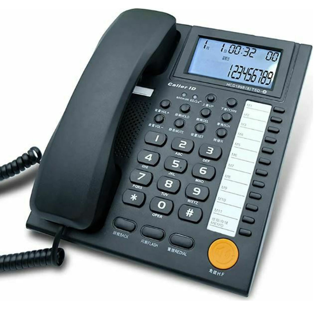Ενσύρματο Τηλέφωνο Γραφείου Μαύρο KX-T883 CID
