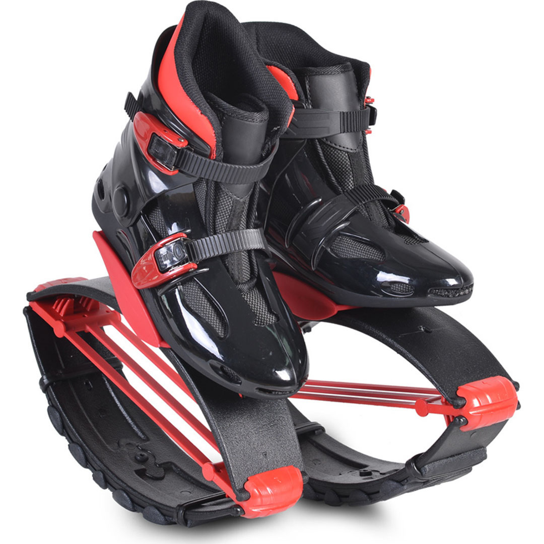 Παπούτσια με Ελατήρια για άλματα - Jump Shoes Μαύρο-Κόκκινο XL (42-44) 80-100kgs
