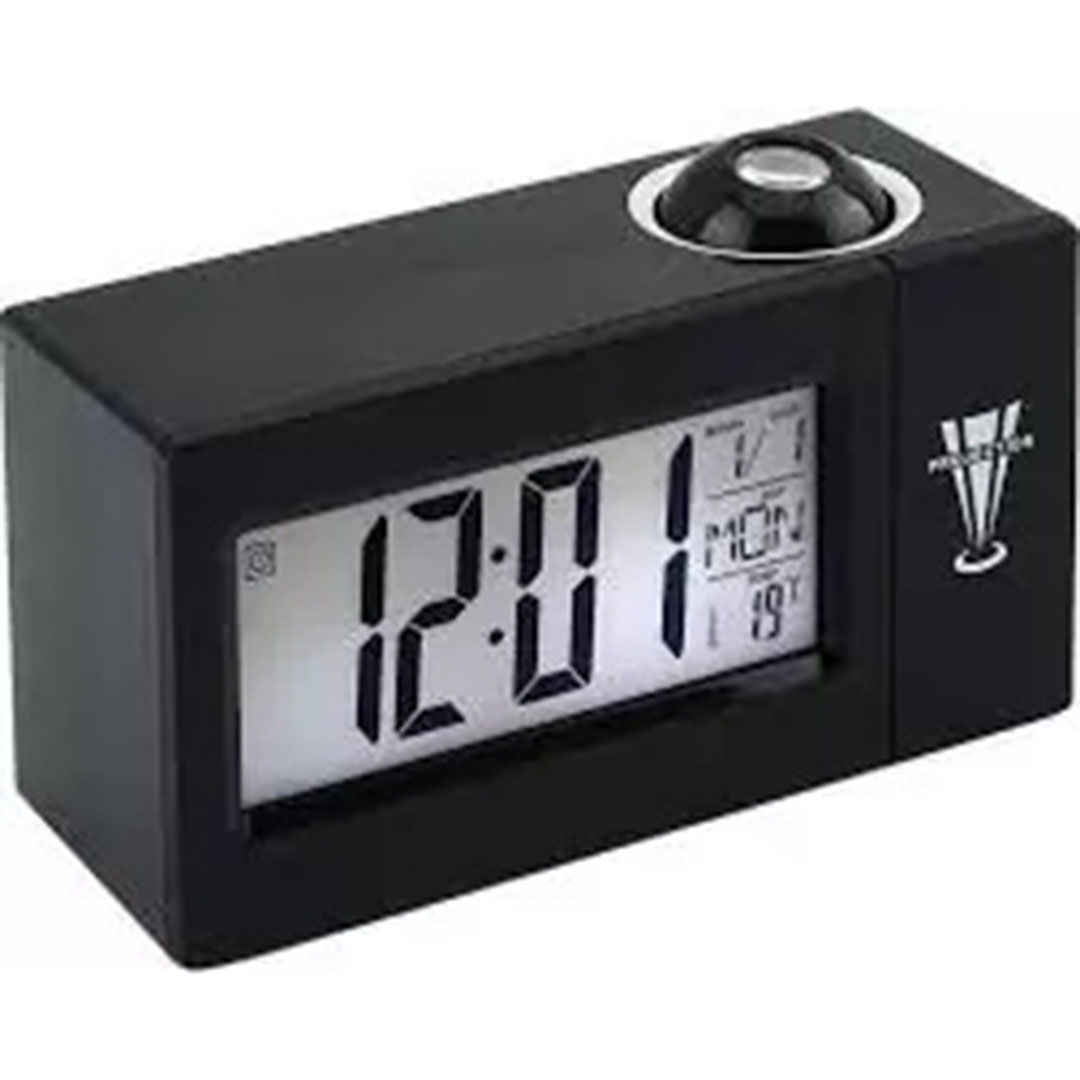 Ψηφιακό ρολόι προτζέκτορας DS-3605 σε μαύρο χρώμα