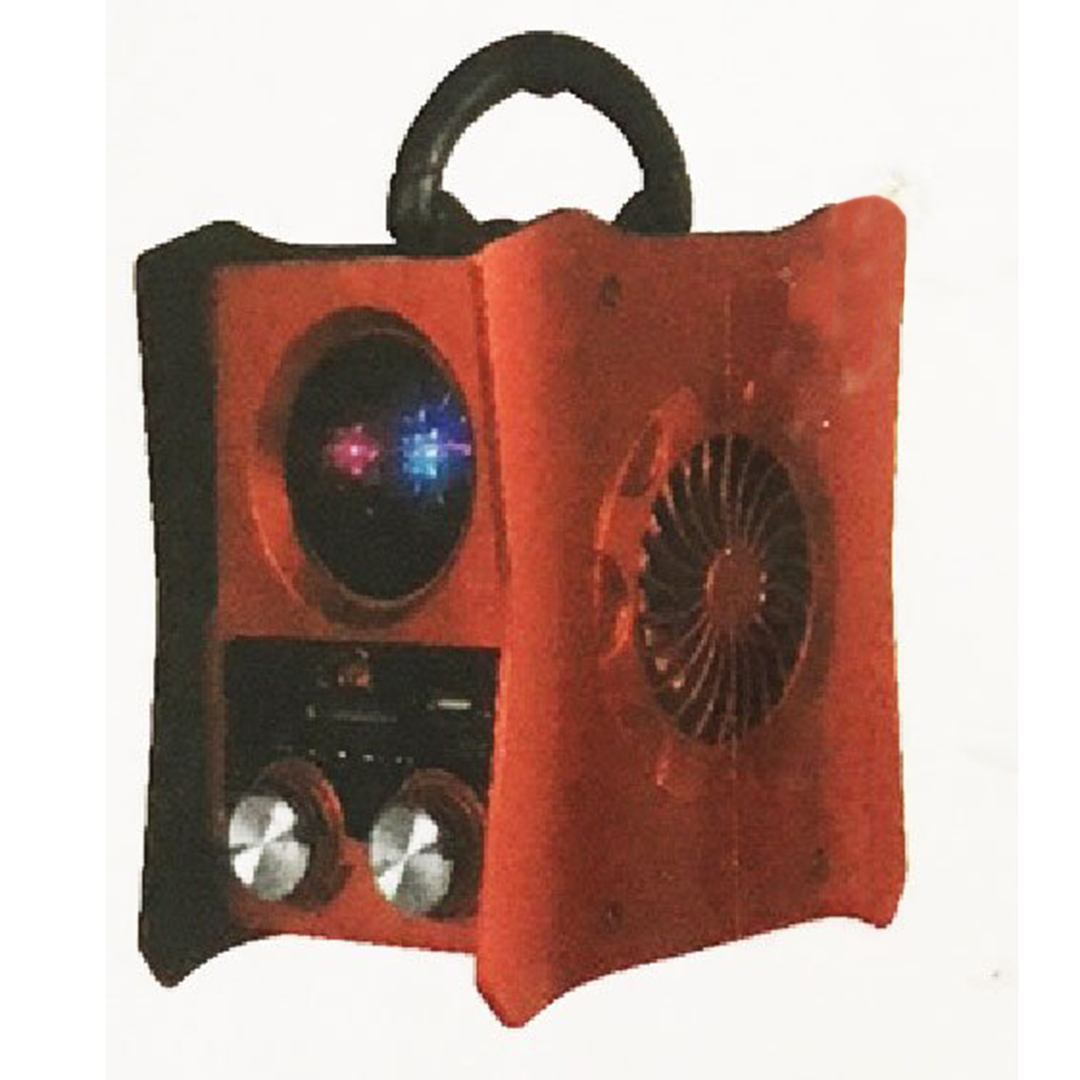 Ηχείο bluetooth με usb, radio, mp3, sd card JKX-101BT σε κόκκινο χρώμα