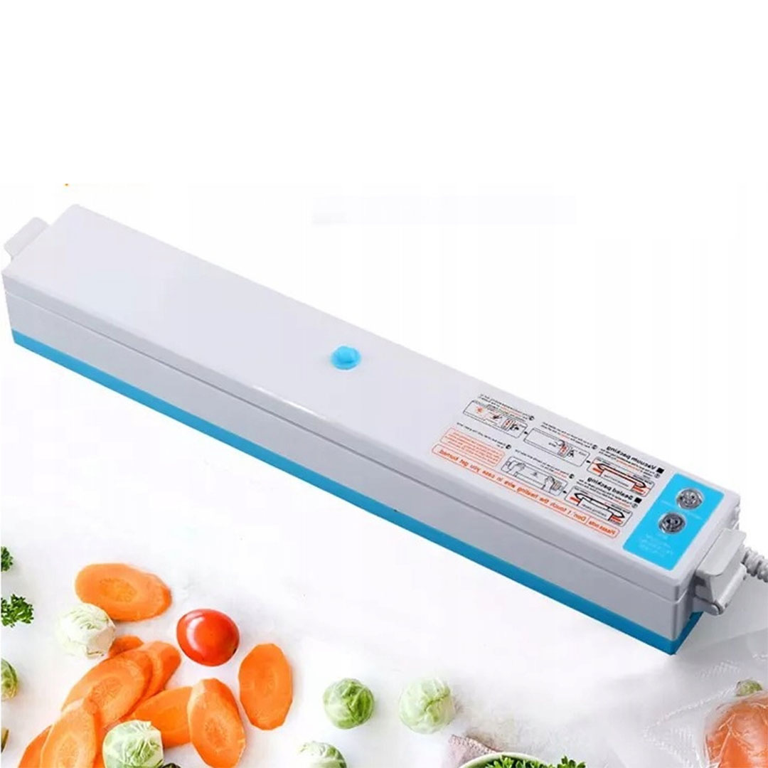Συσκευή αεροστεγούς σφραγίσματος τροφίμων κενού αέρος FreshpackPro γαλάζιο