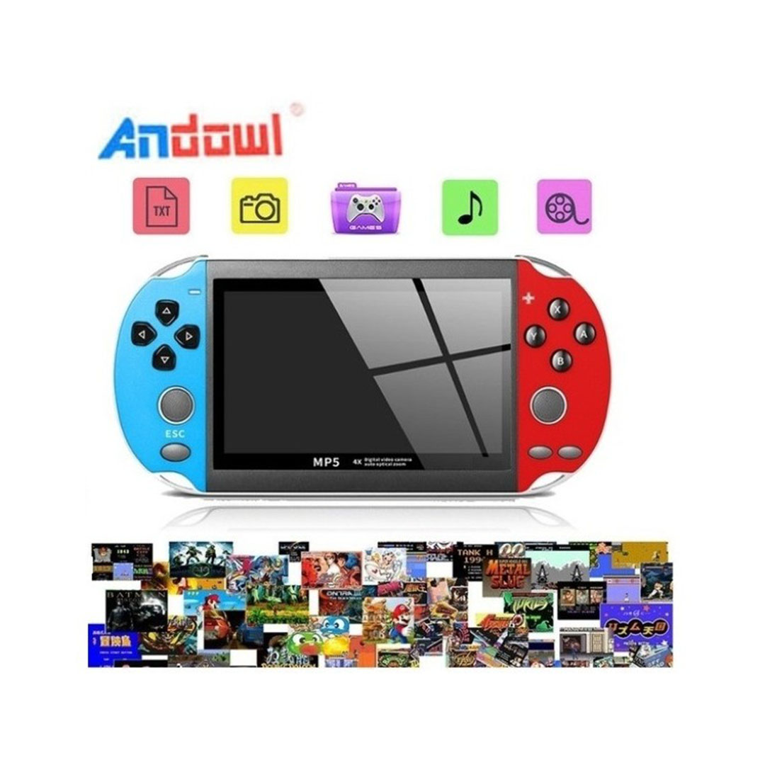 Φορητή Gaming Κονσόλα με κλασικά παιχνίδια Andowl Q-A32 8GB Κόκκινη