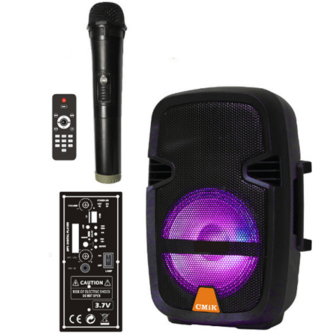 Ασύρματο φορητό ηχείο Bluetooth 10W με Karaoke/TF/Ράδιο και ασύρματο μικρόφωνο CMiK MK-B26