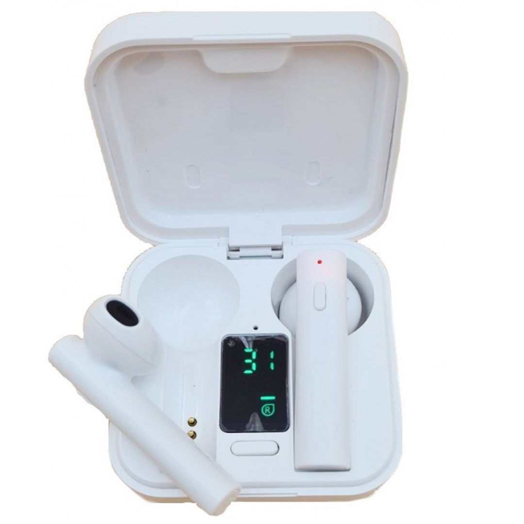 Ασύρματα ακουστικά Bluetooth touch με βάση φόρτισης  EZRA TWS17 λευκά