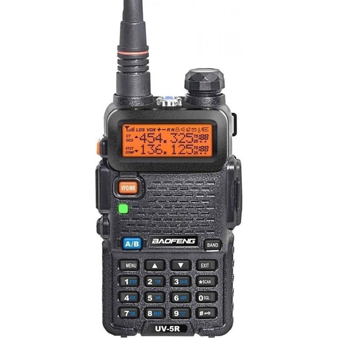 Ασύρματος Φορητός Πομποδέκτης VHF – UHF 8W 1 τμχ BAOFENG UV-5R Μαύρο
