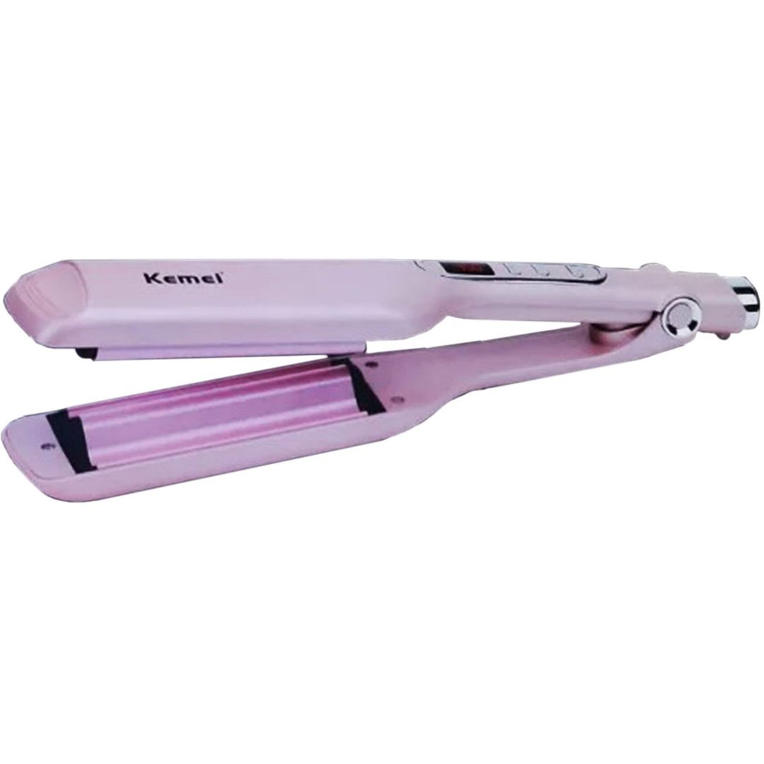 Ψαλίδι μαλλιών για κυματιστά μαλλιά 55W Kemei KM-2087 ροζ
