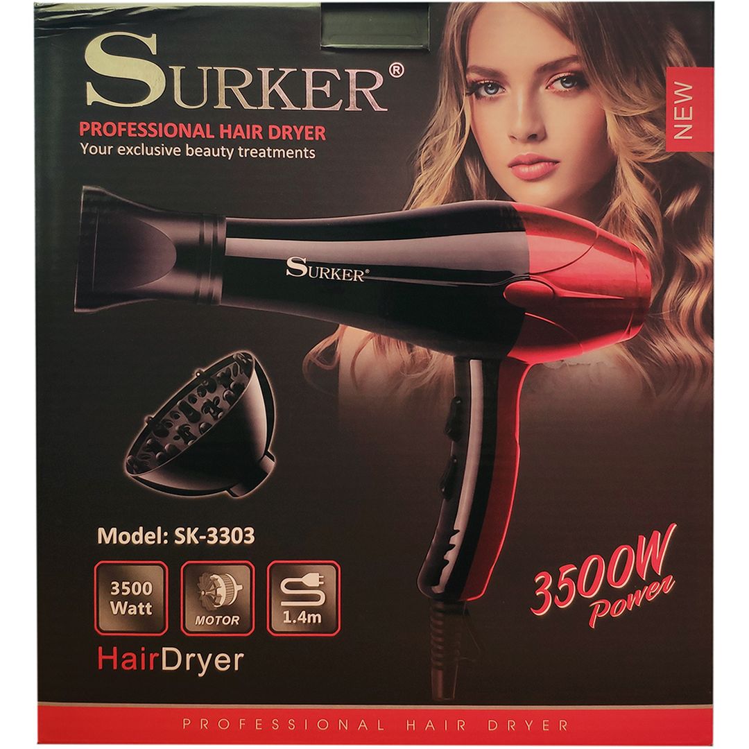 Surker SK-3303 Επαγγελματικό Πιστολάκι Μαλλιών με Φυσούνα 3500W
