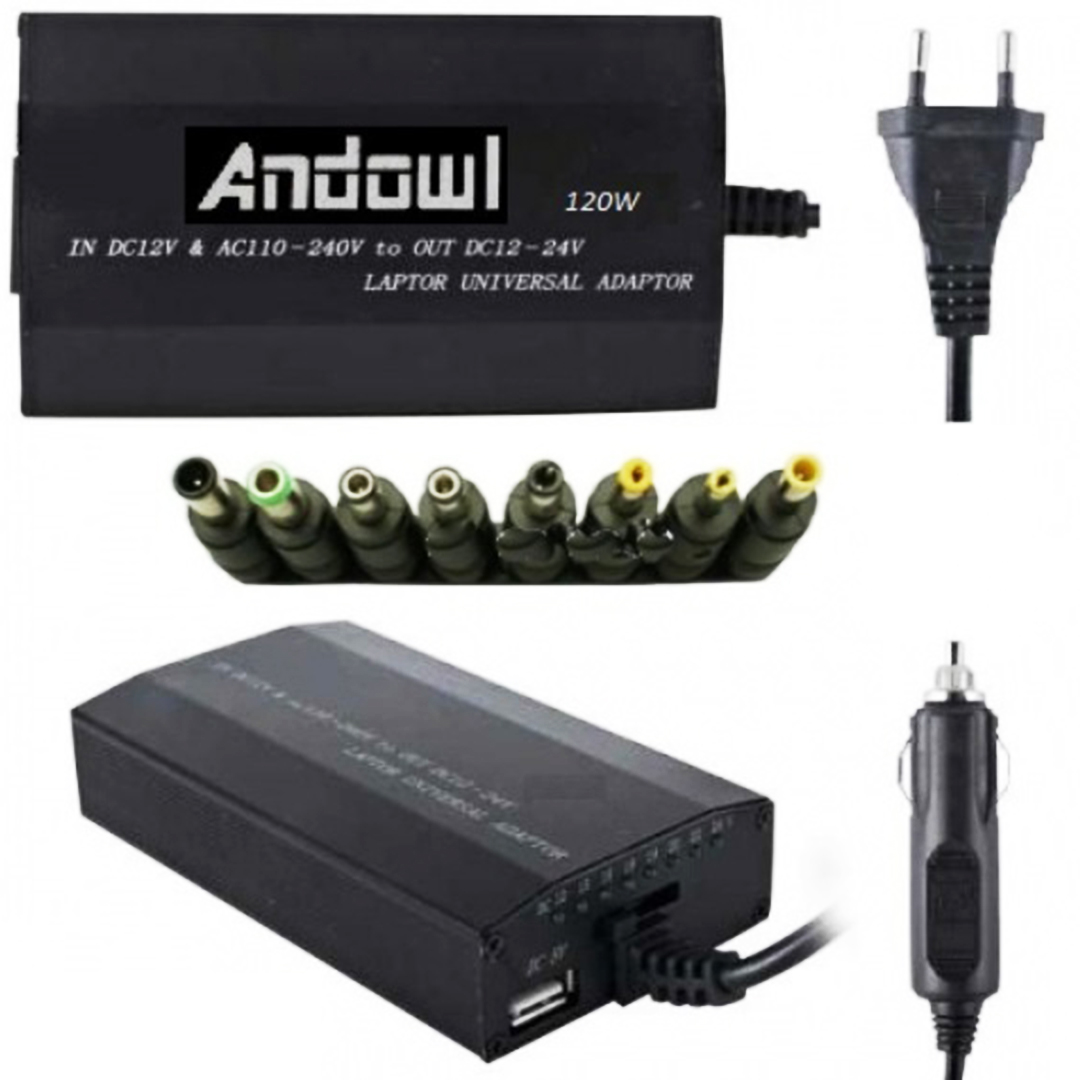 Τροφοδοτικό για λάπτοπ 120W 24V και USB Andowl Q-A23