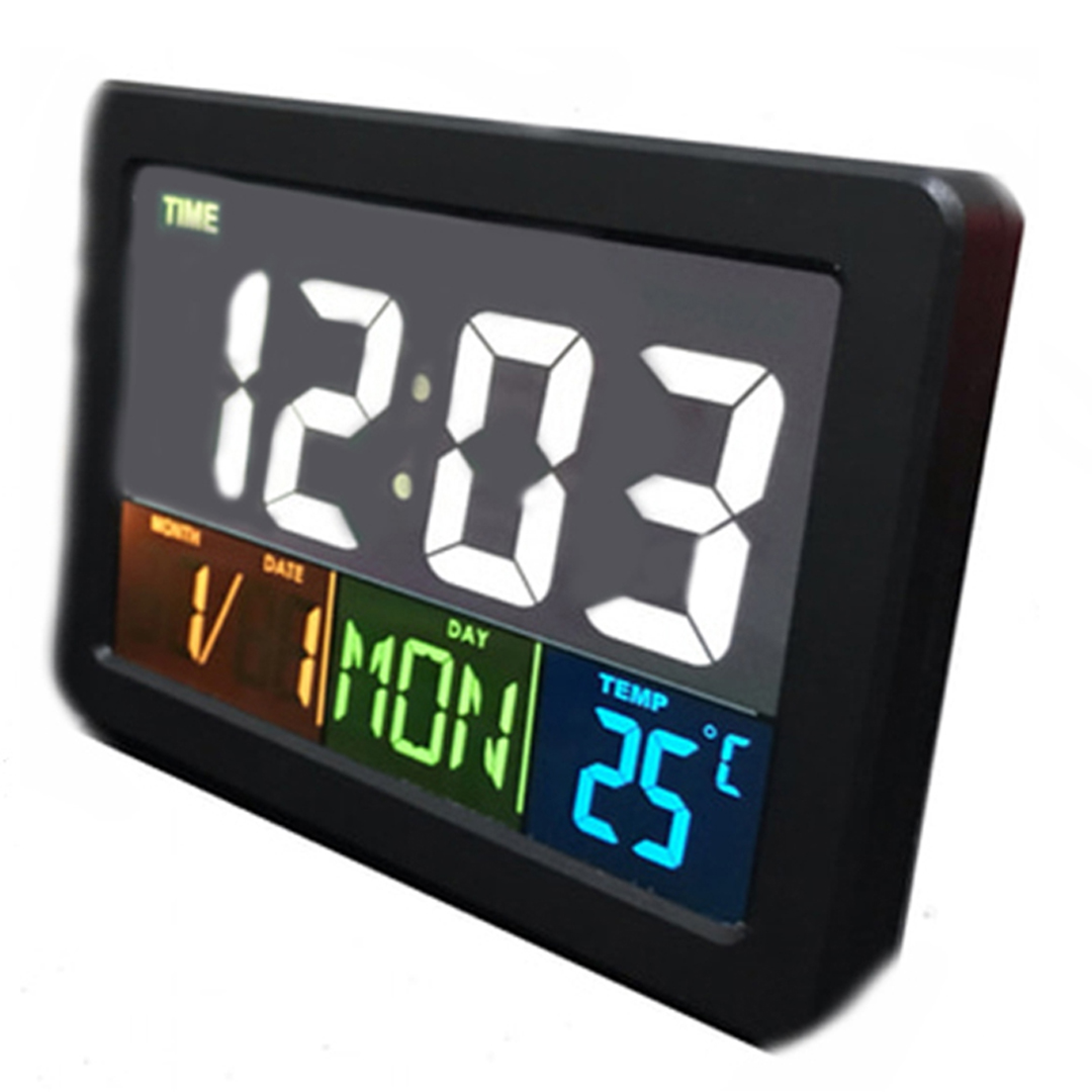 Επιτραπέζιο ψηφιακό ρολόι έγχρωμο με ξυπνητήρι, ημερομηνία και θερμοκρασία GH-2000WJ