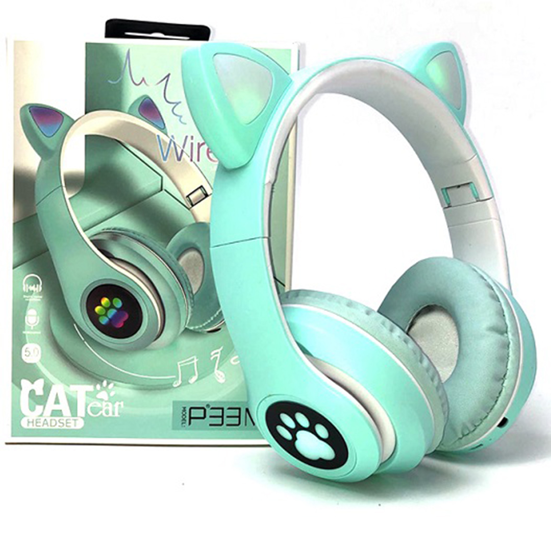 Ασύρματα/ενσύρματα Over Ear παιδικά ακουστικά Cat P33M σε γαλάζιο χρώμα