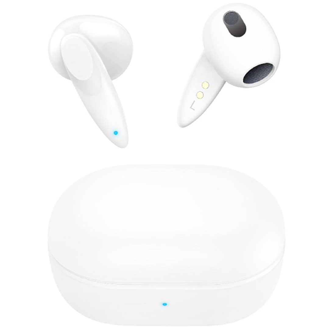 Ασύρματα ακουστικά με θήκη φόρτισης TN73 λευκό χρώμα