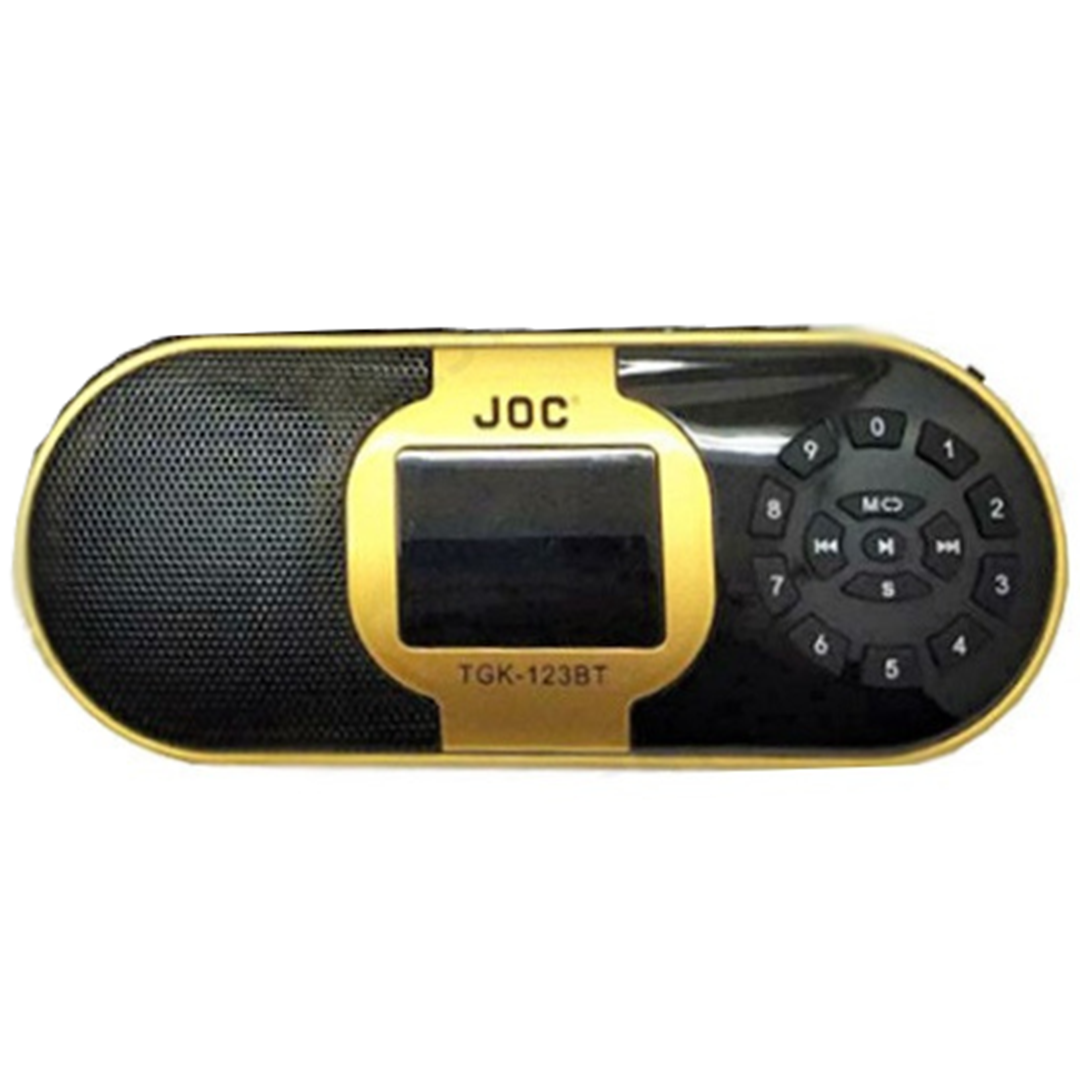 Επαναφορτιζόμενο ραδιόφωνο με Bluetooth και USB JOC TGK-123BT σε χρυσό χρώμα
