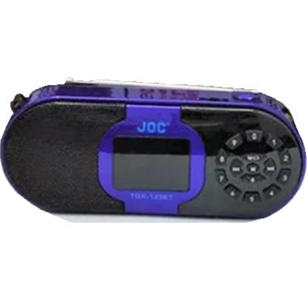 Επαναφορτιζόμενο ραδιόφωνο με Bluetooth και USB JOC TGK-123BT σε μπλε χρώμα