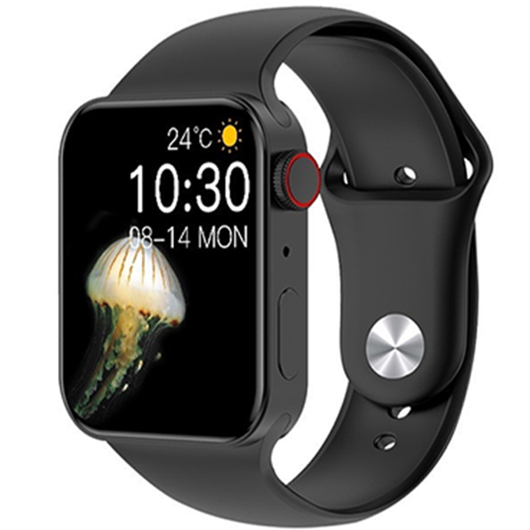 Smartwatch με παλμογράφο T100 plus σε μαύρο χρώμα