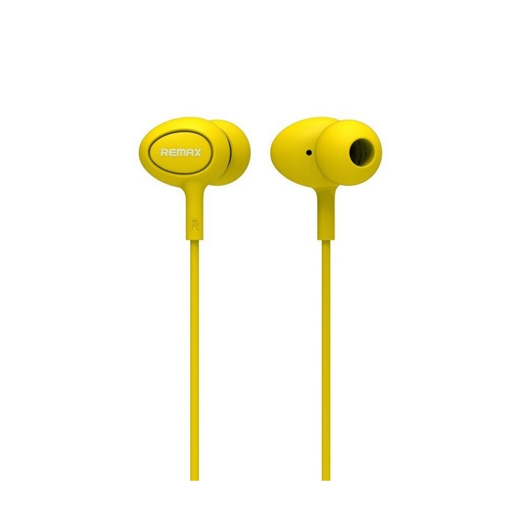 Ακουστικά Remax earphone 515 με μικρόφωνο - Κίτρινο