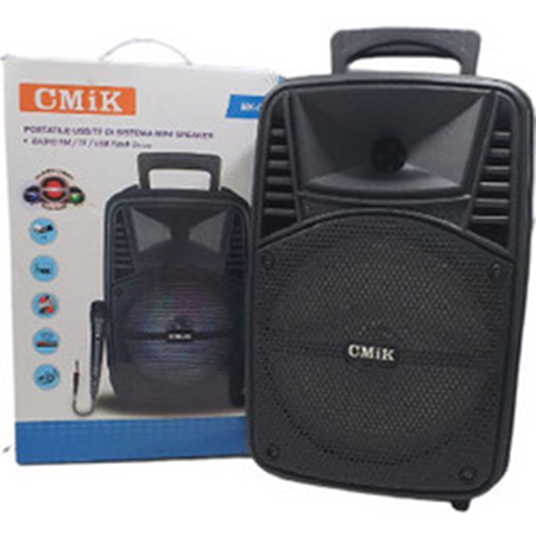 Φορητό σύστημα καραόκε με ασύρματο μικρόφωνο CMiK MK-07 μαύρο