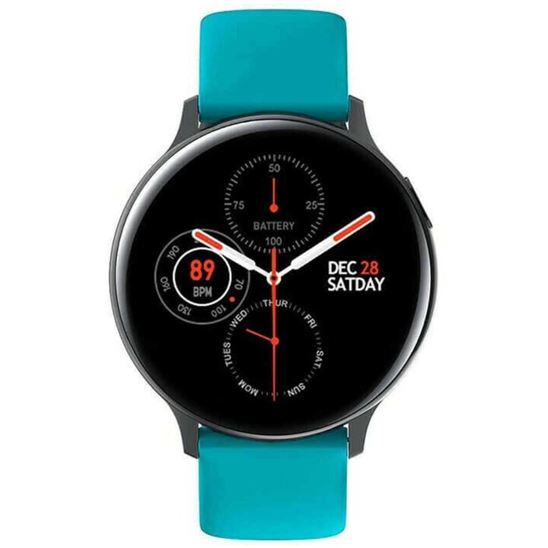 Andowl X2 44mm smartwatch με παλμογράφο σε γαλάζιο χρώμα