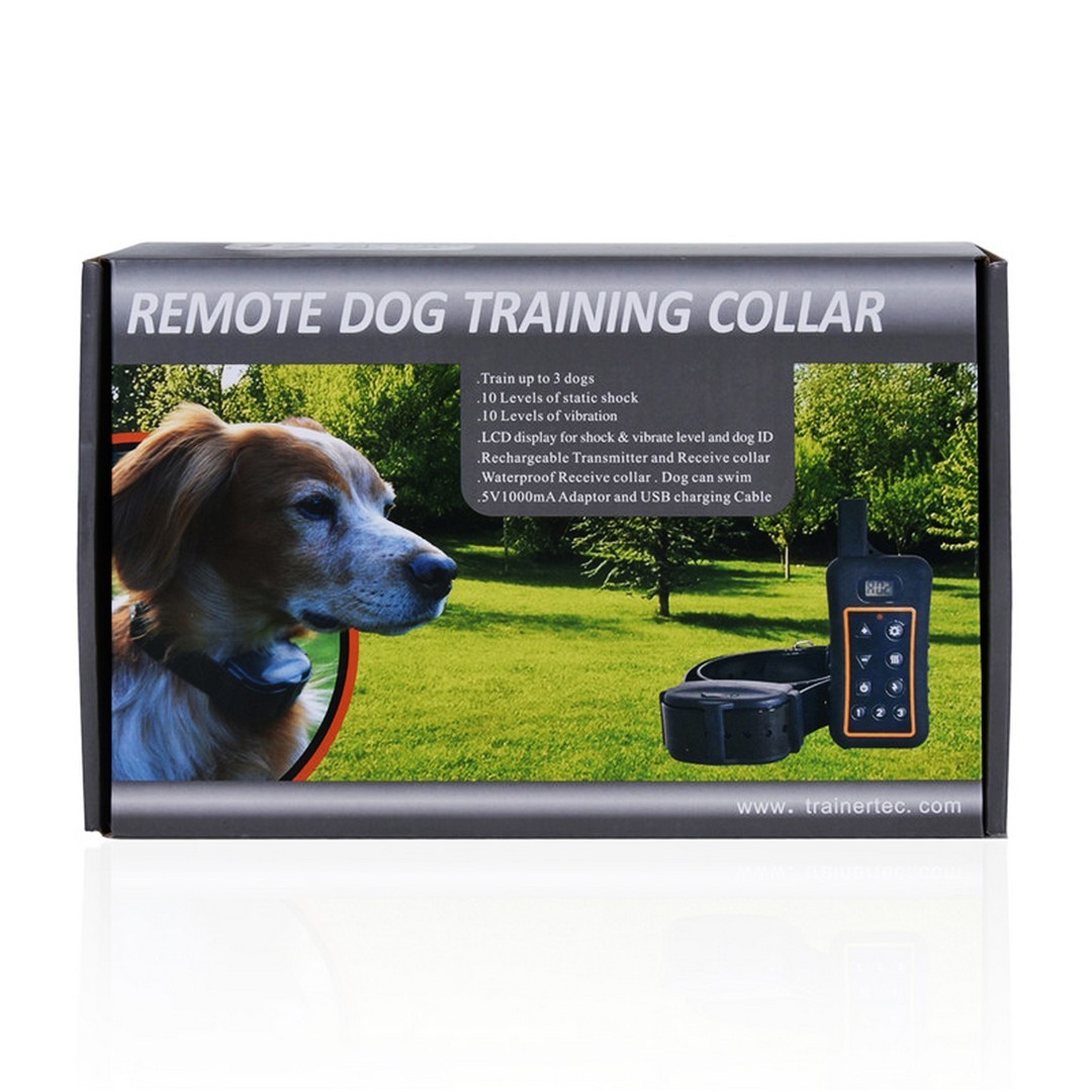 Επαναφορτιζόμενο ηλεκτρονικό κολάρο εκπαίδευσης σκύλου 1200 μέτρων DT-1200