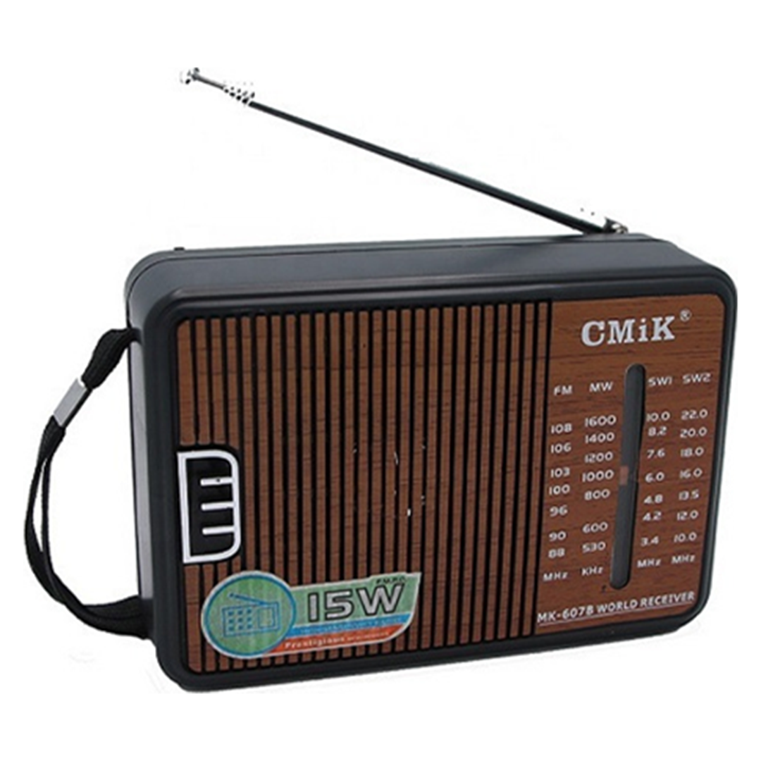 Φορητό ραδιόφωνο ρεύματος CMiK MK-607B καφέ