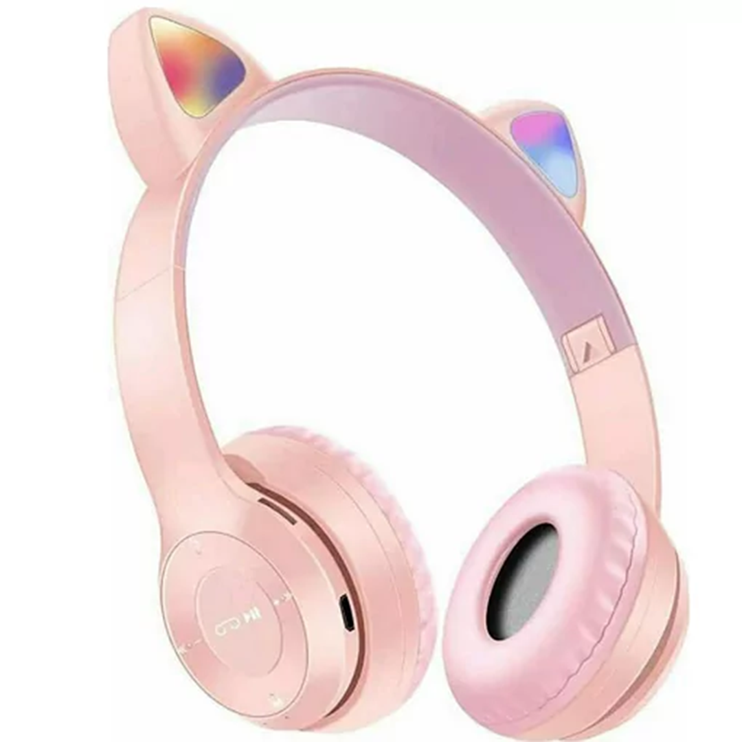 Ακουστικά ασύρματα/ενσύρματα on ear CAT EAR P47M ροζ