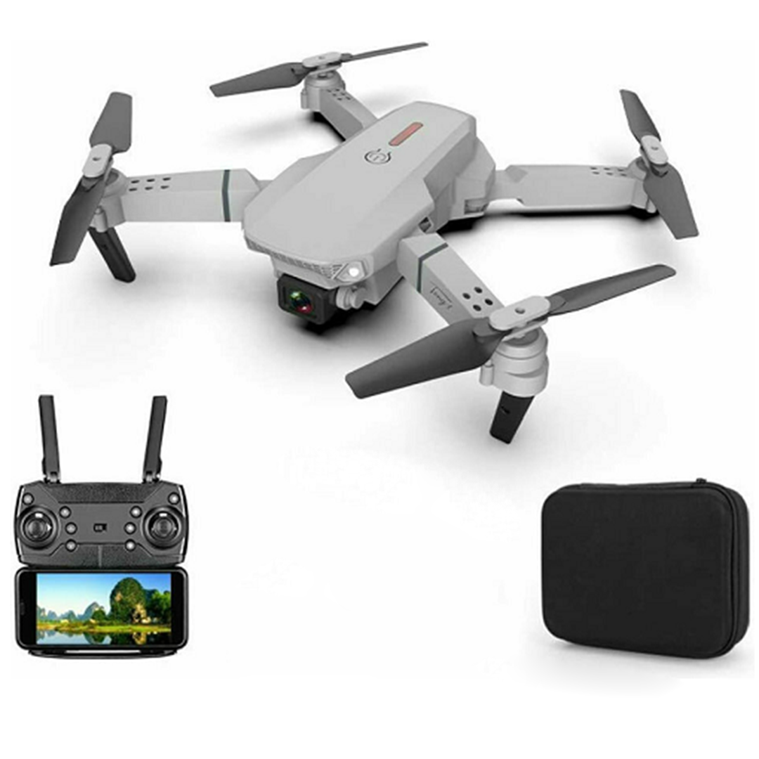Drone με κάμερα 4k και χειριστήριο Allcaca E88 γκρι