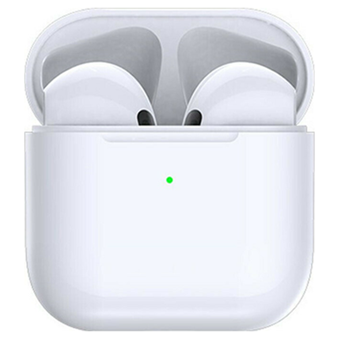 Earbud Βluetooth handsfree ακουστικά με θήκη φόρτισης PRO4 λευκά