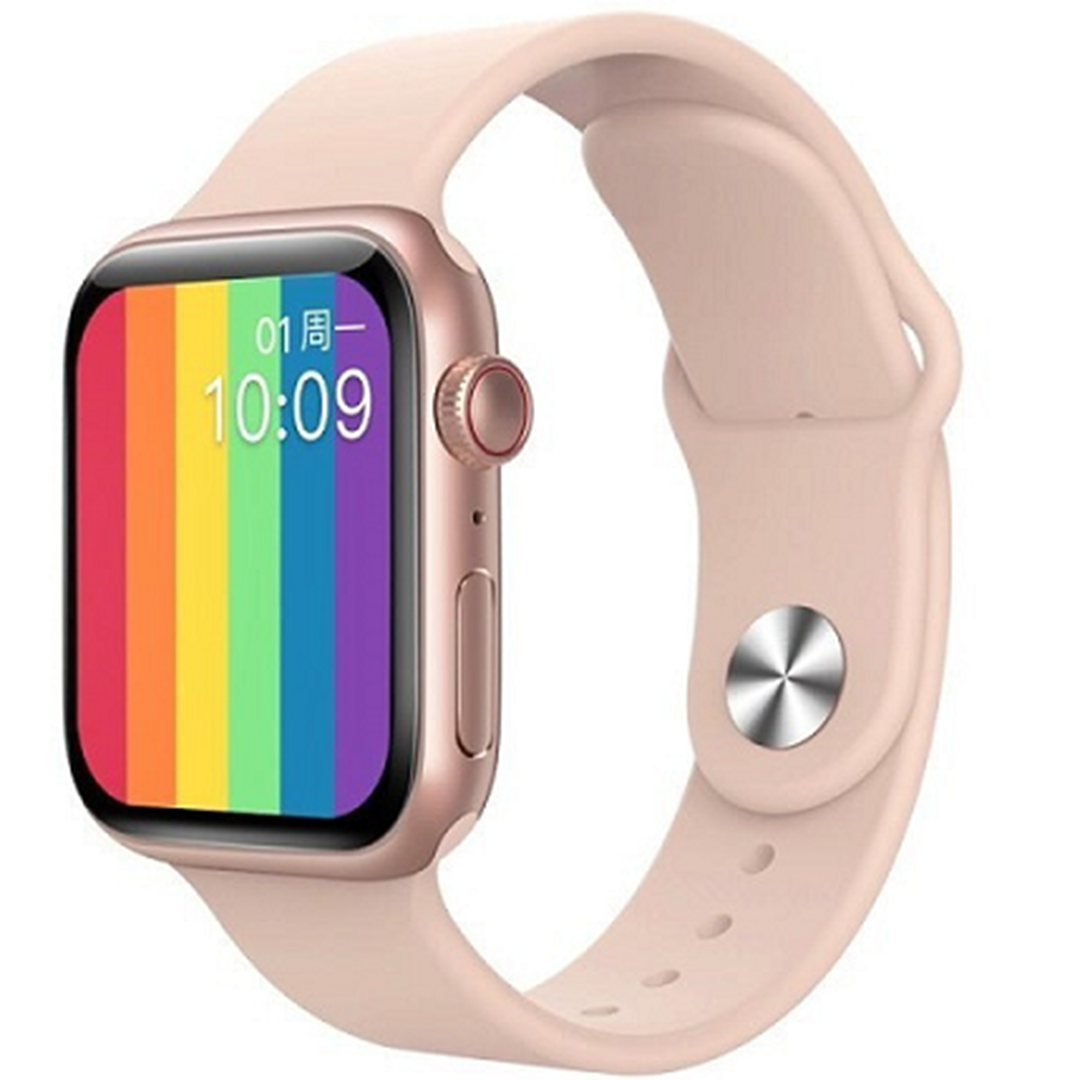 Smartwatch HD οθόνη Bluetooth Call αδιάβροχη σειρά 6 Reloj Inteligente LD6 σε ροζ χρώμα